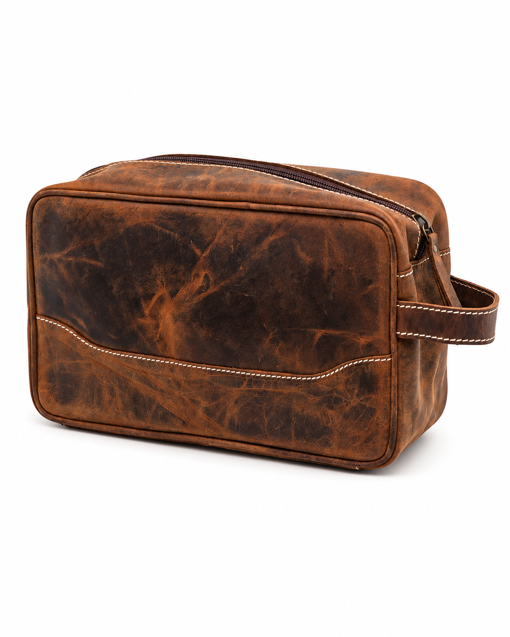 Antique Leather Toiletry Bag