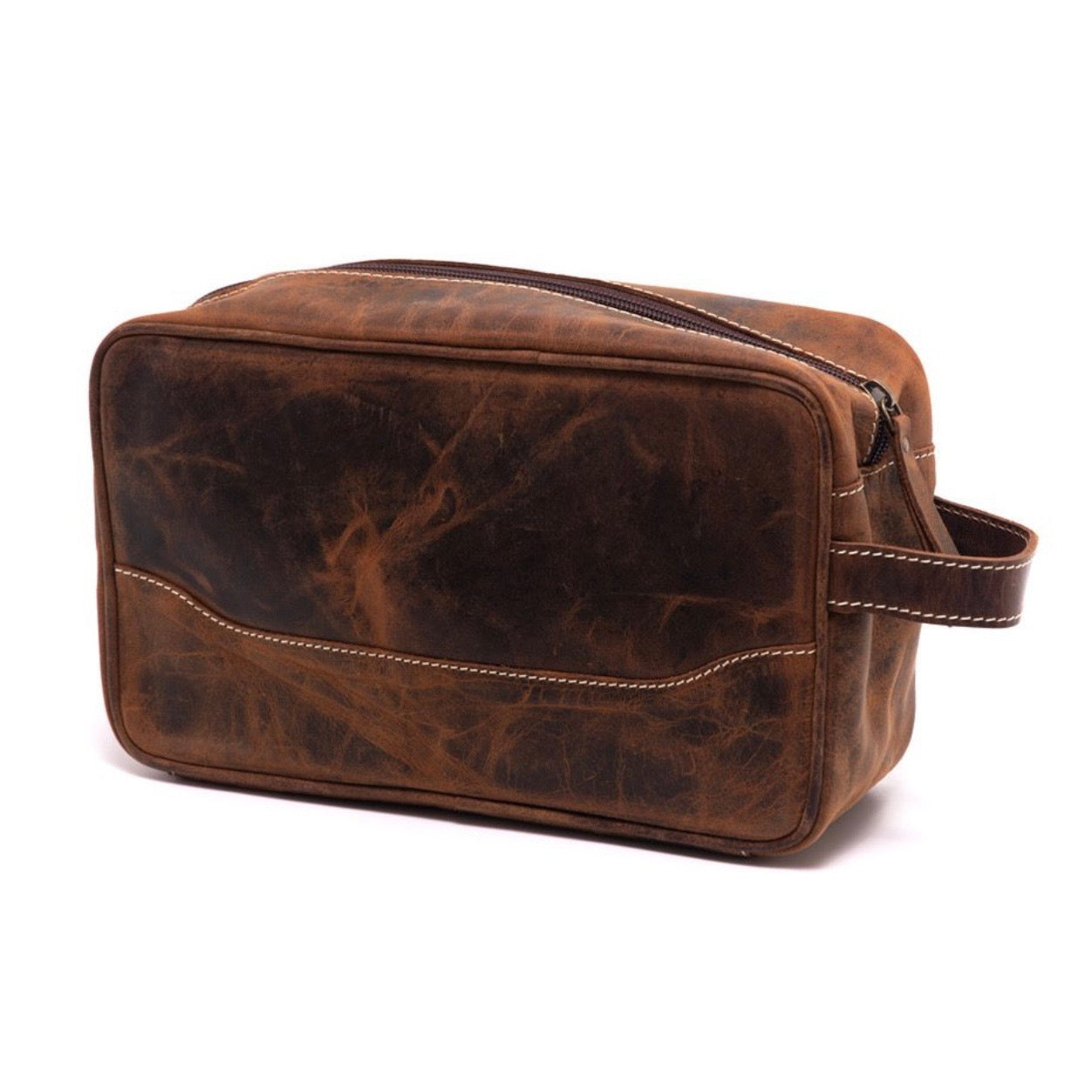 Antique Leather Toiletry Bag