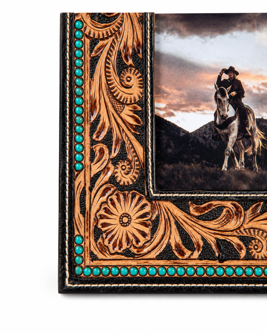Myra Mesa Plateau Hand-Tooled Photo Frame