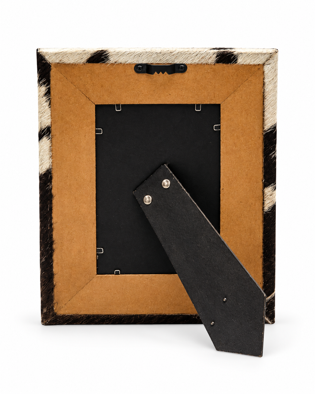 Myra Cowhide Photo Frame Black