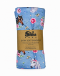 Blue Floral Horse Swaddle