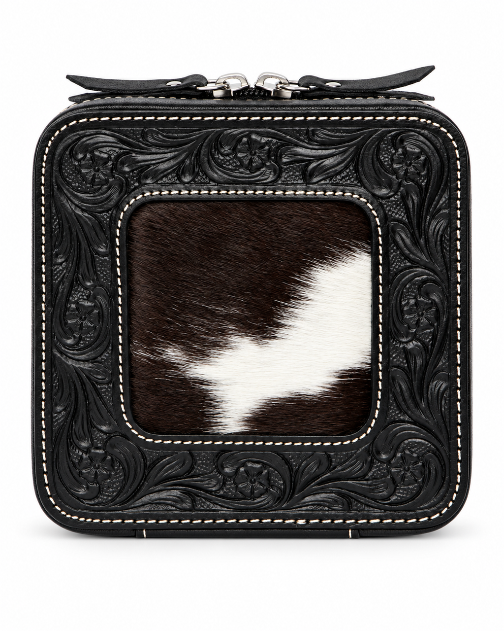 Tooled Cowhide Jewellery Box