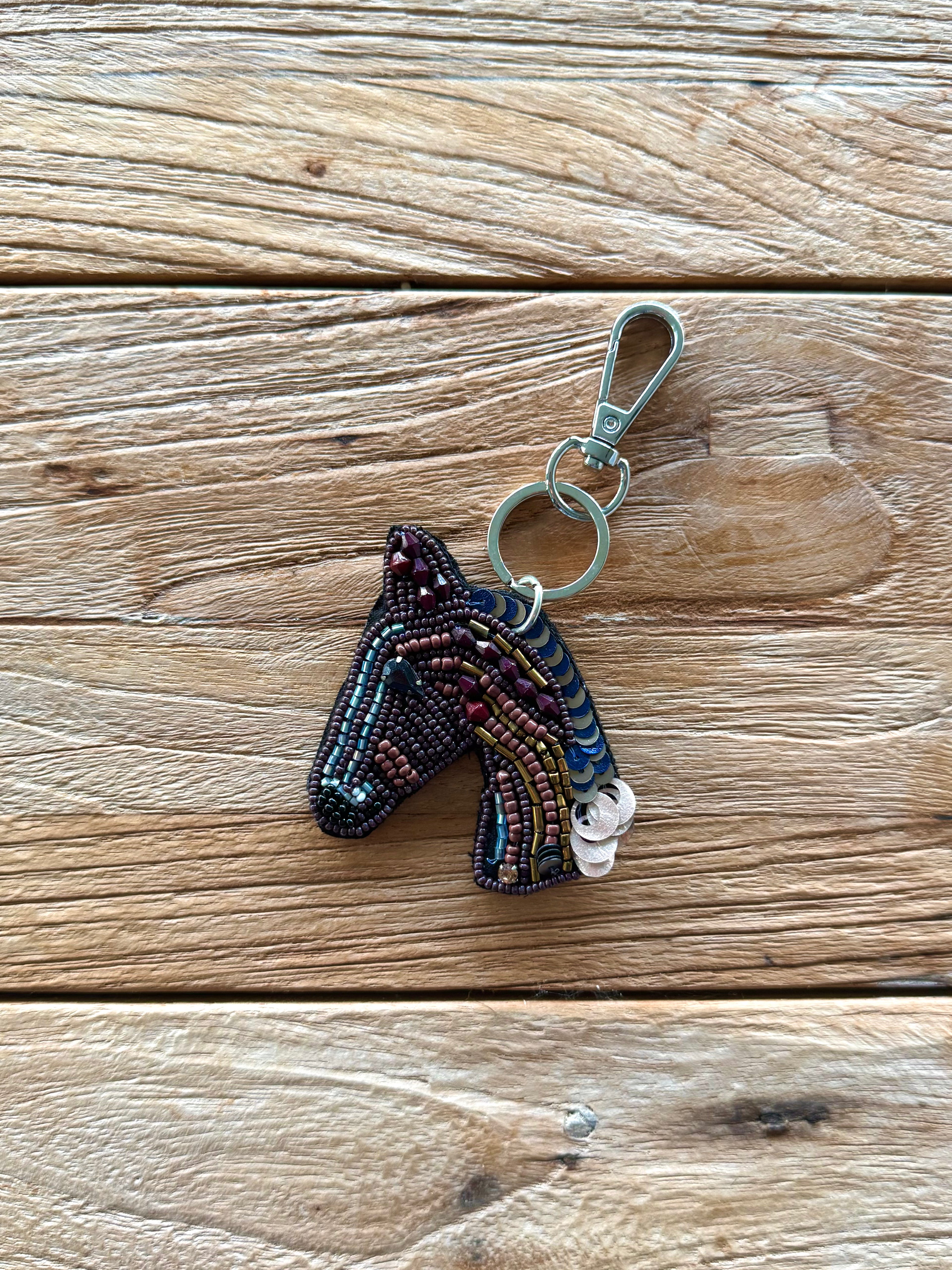 Myra Beaded Horse Keyring