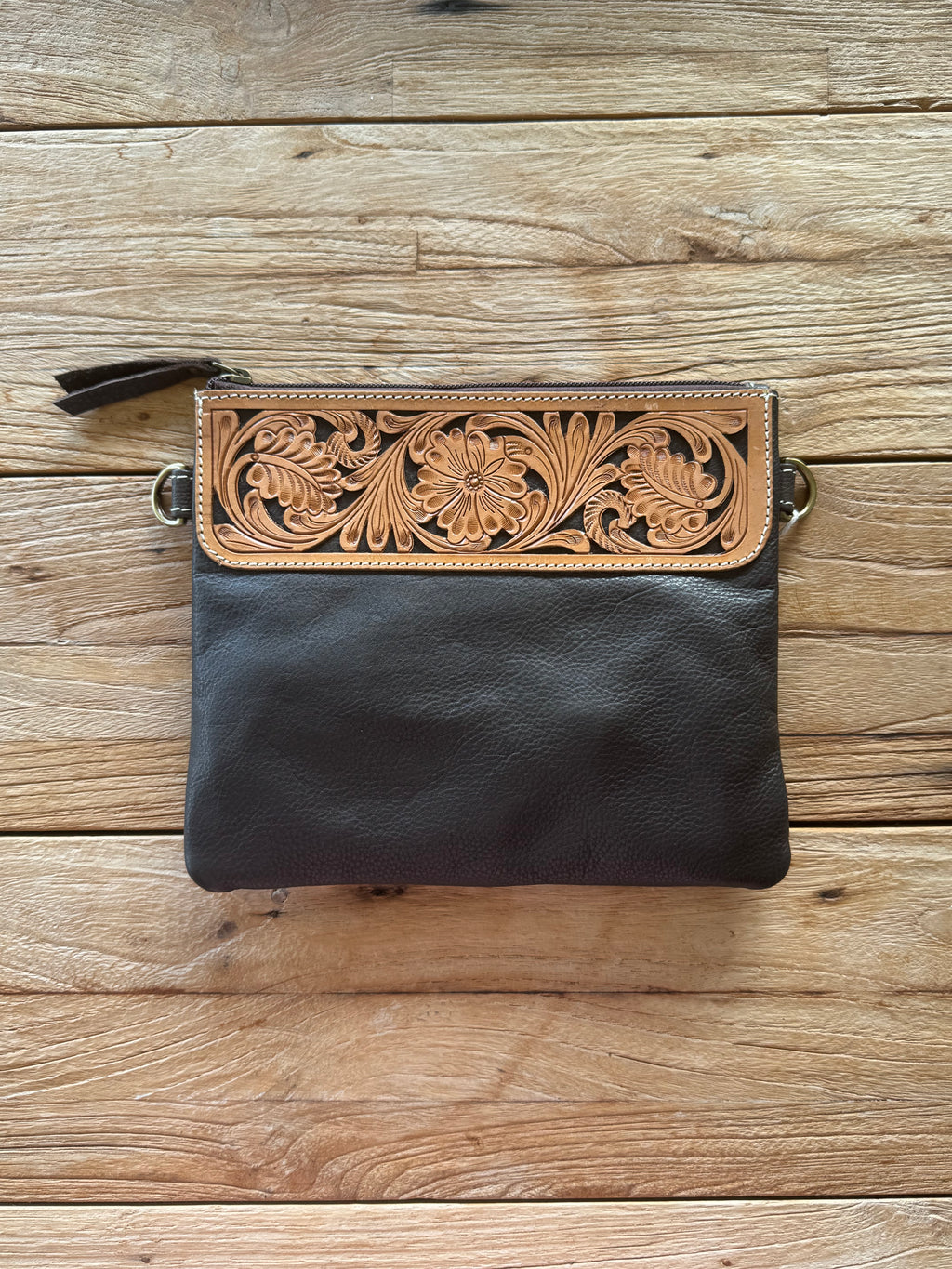 Tooling Leather Hand Carved Bag
