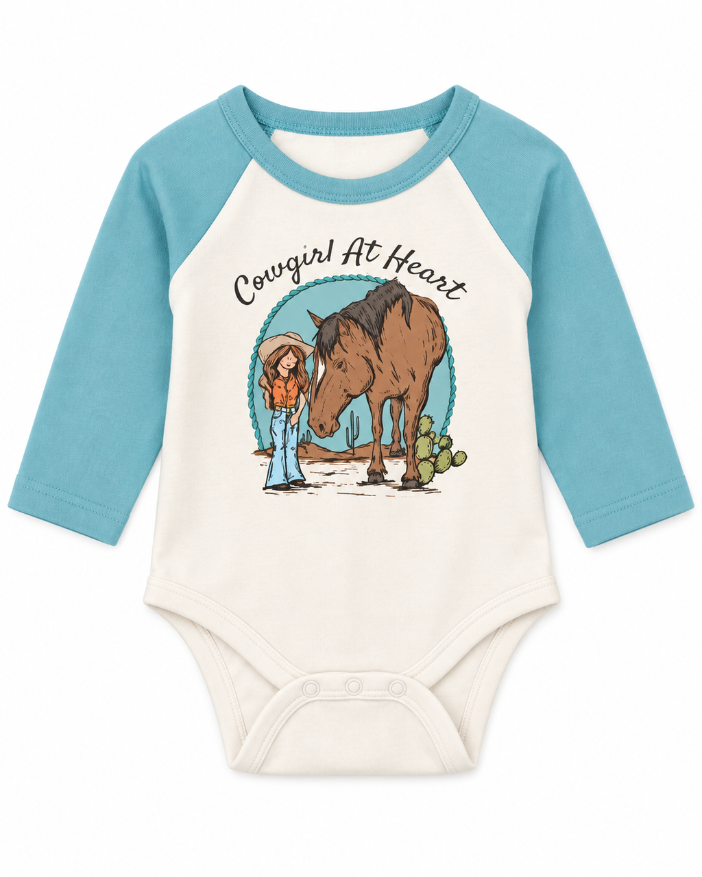 'Cowgirl at Heart' Onesie