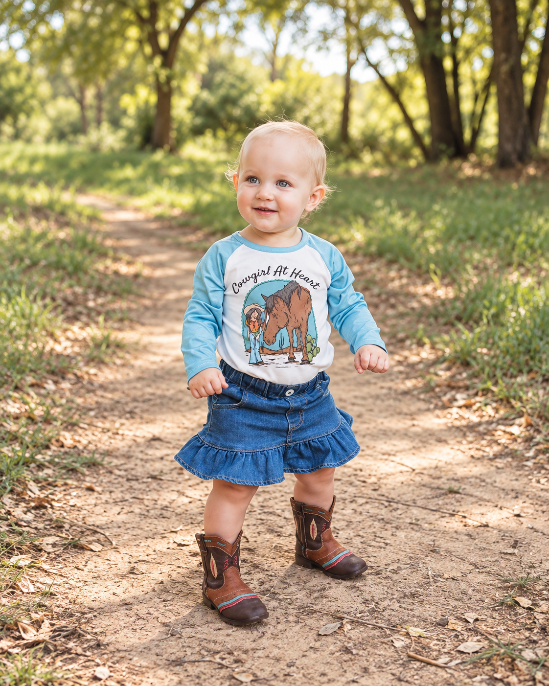 'Cowgirl at Heart' Onesie