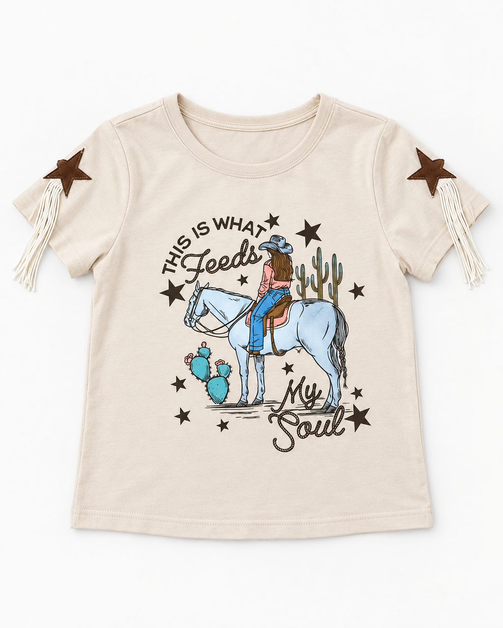 Cowgirl At Soul Fringe Tee