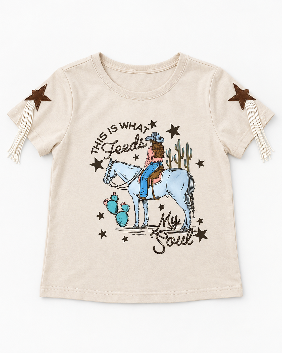 Cowgirl At Soul Fringe Tee