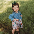 Cactus And Boot Denim Dress Toddler