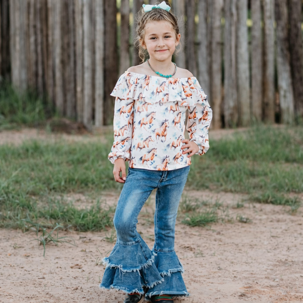 Running Horse Long Sleeve Shirt Toddler