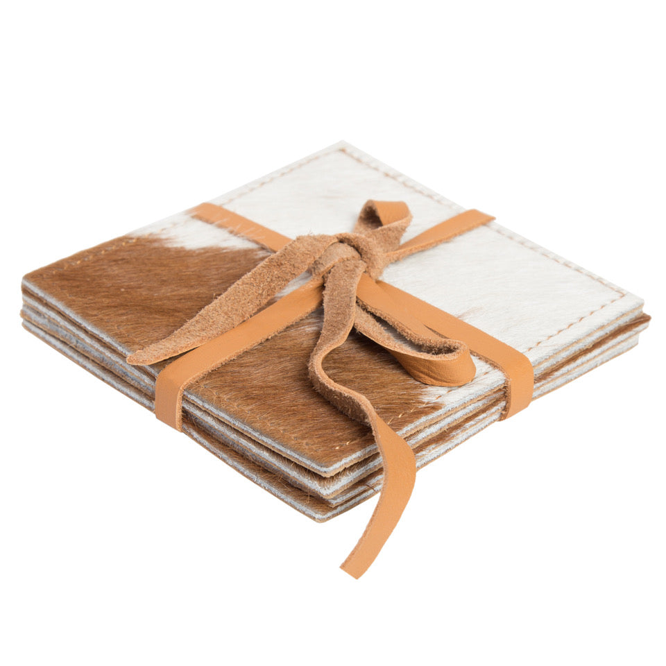 Cowhide Coasters