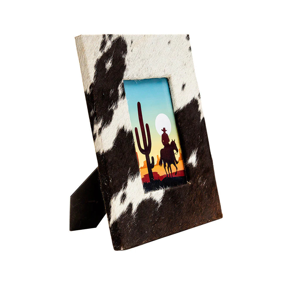 Myra Cowhide Photo Frame