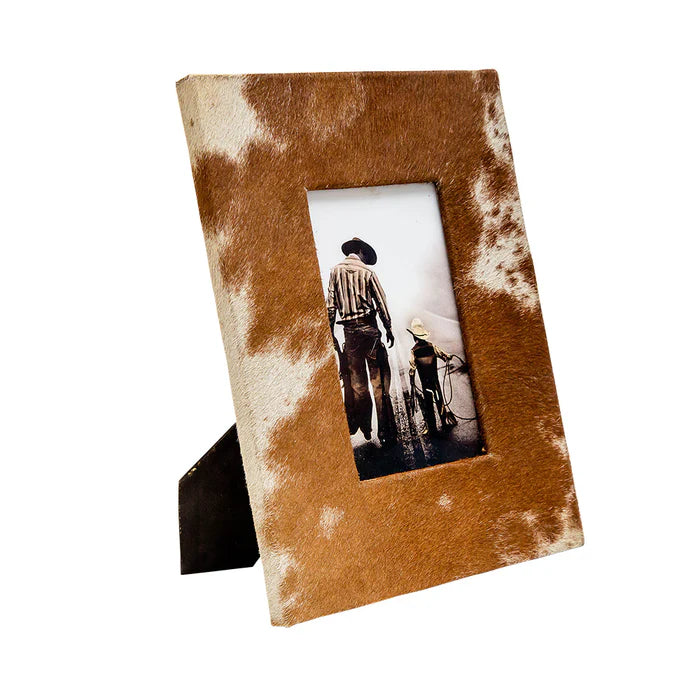 Myra Cowhide Photo Frame