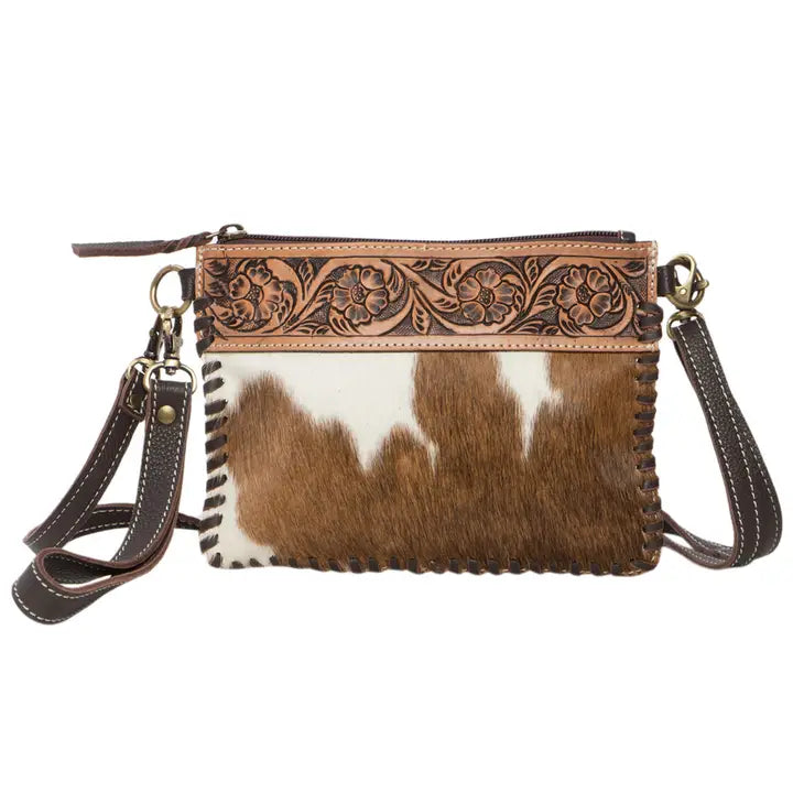 Tooling Leather Cowhide Clutch Bag