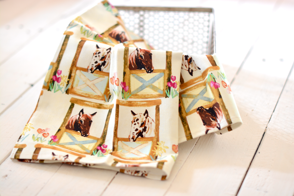 Tirzah Spring Horses Tea Towel