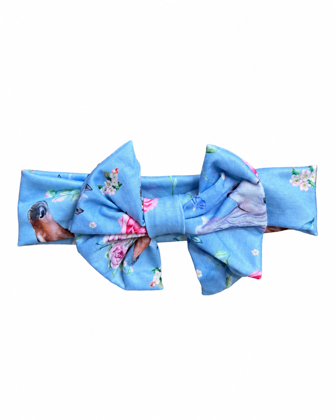 Blue Floral Headband