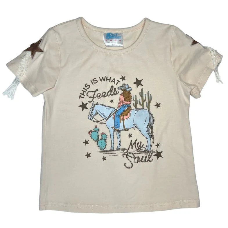 Cowgirl At Soul Fringe Tee