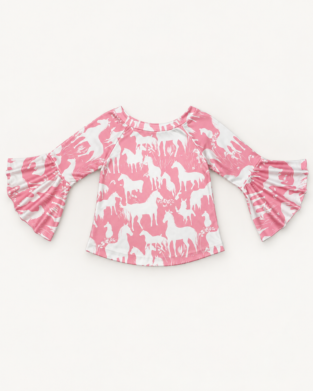 Grazing Horses Long Sleeve Top