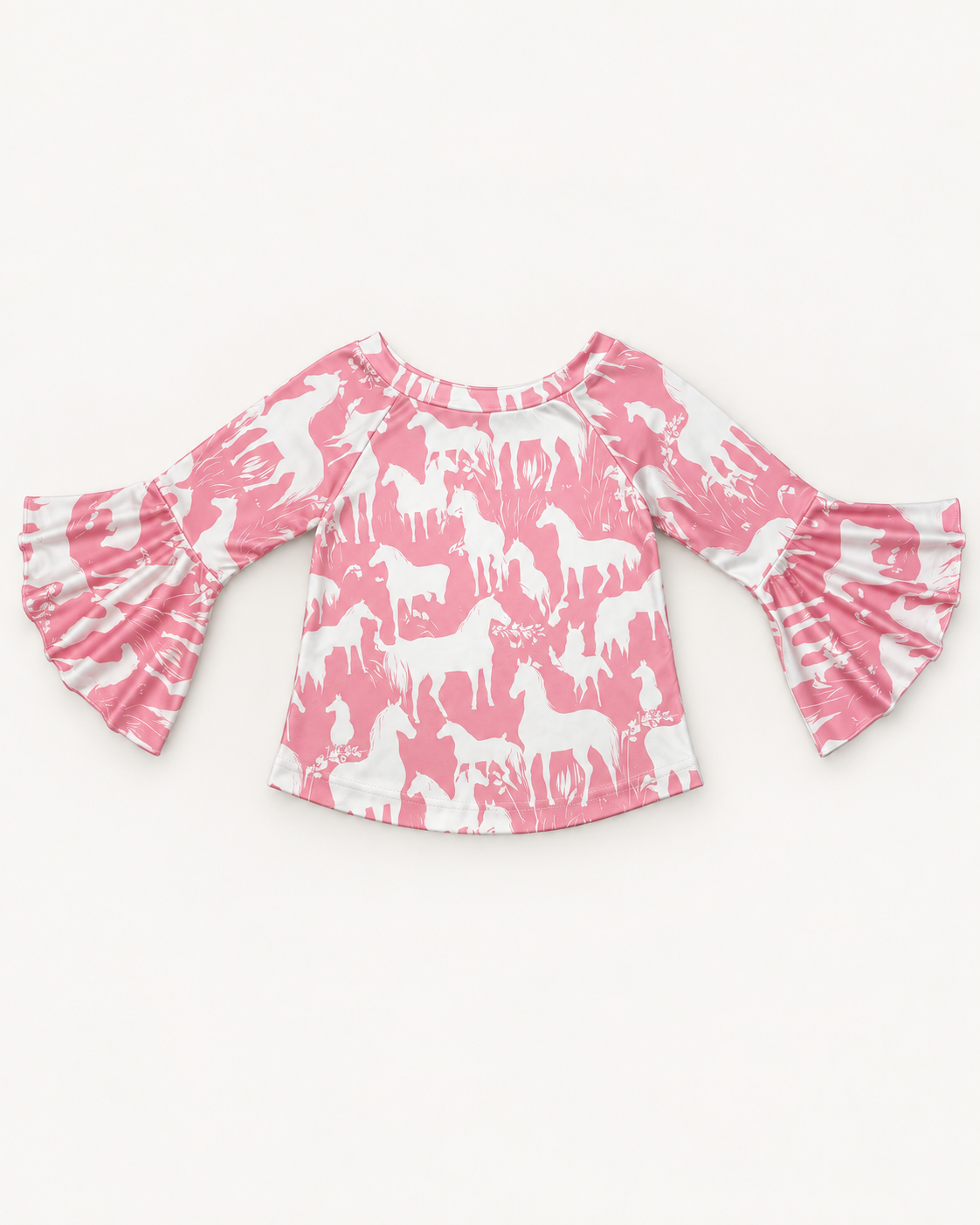 Grazing Horses Long Sleeve Top