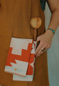 Tirzah Red Geometric Tea Towel
