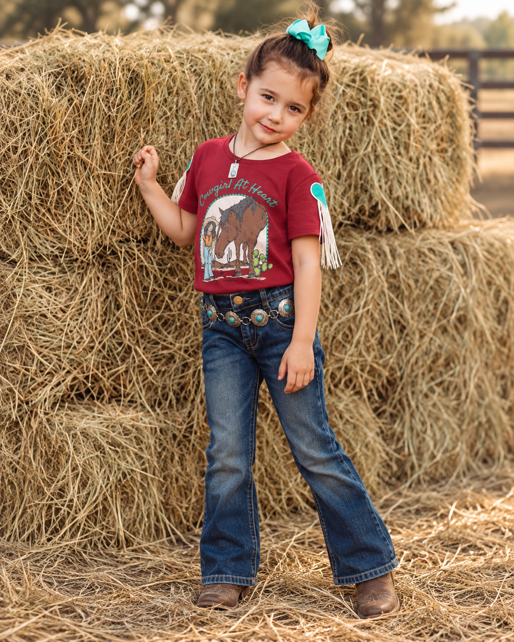 'Cowgirl at Heart' Fringe Tee