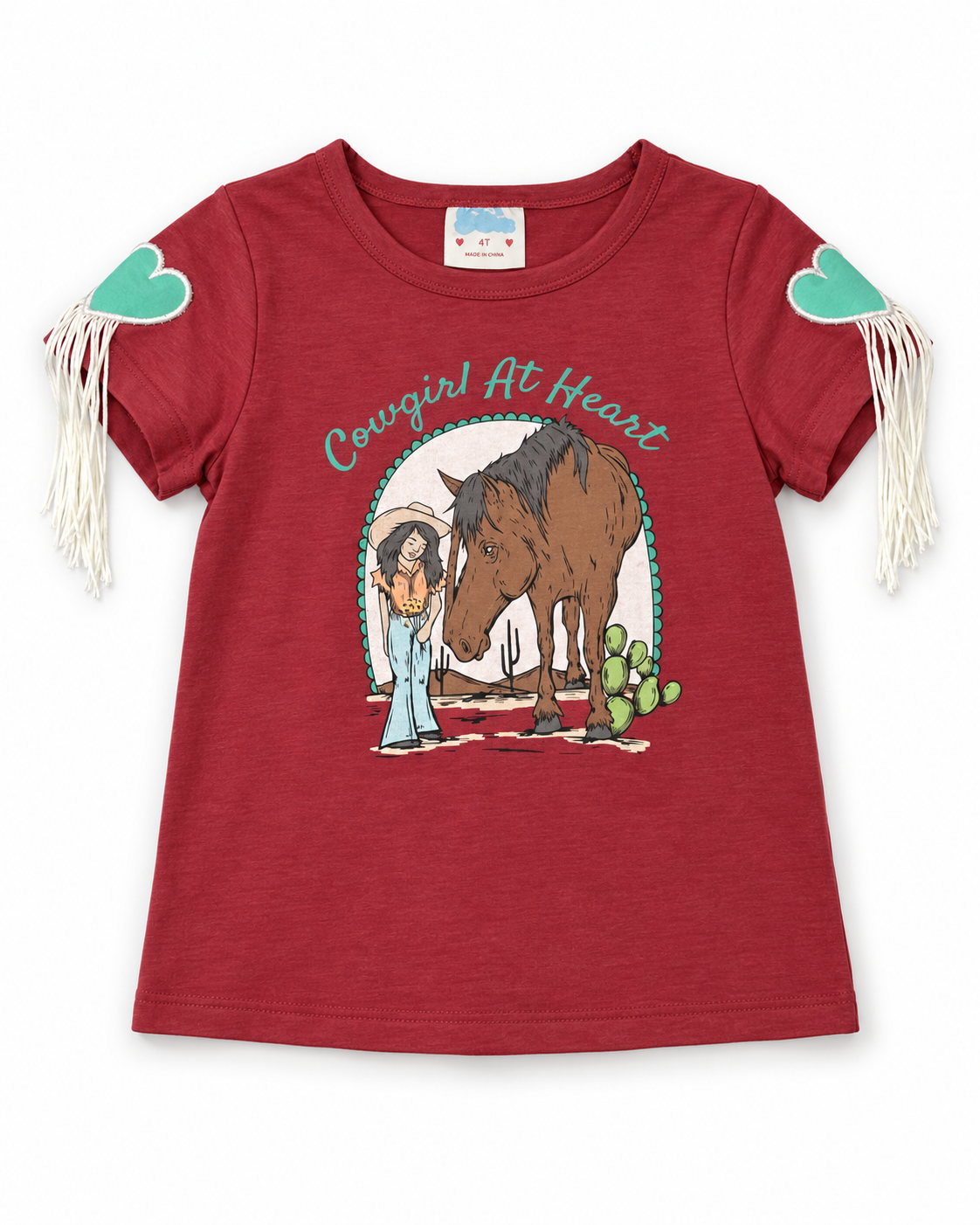 'Cowgirl at Heart' Fringe Tee