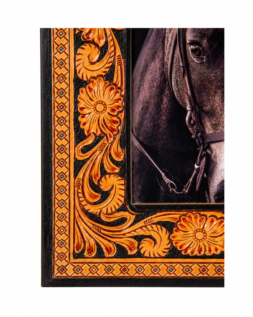 Myra Classic Hand-Tooled Photo Frame