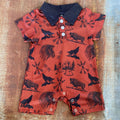 Maroon Indian Print Romper