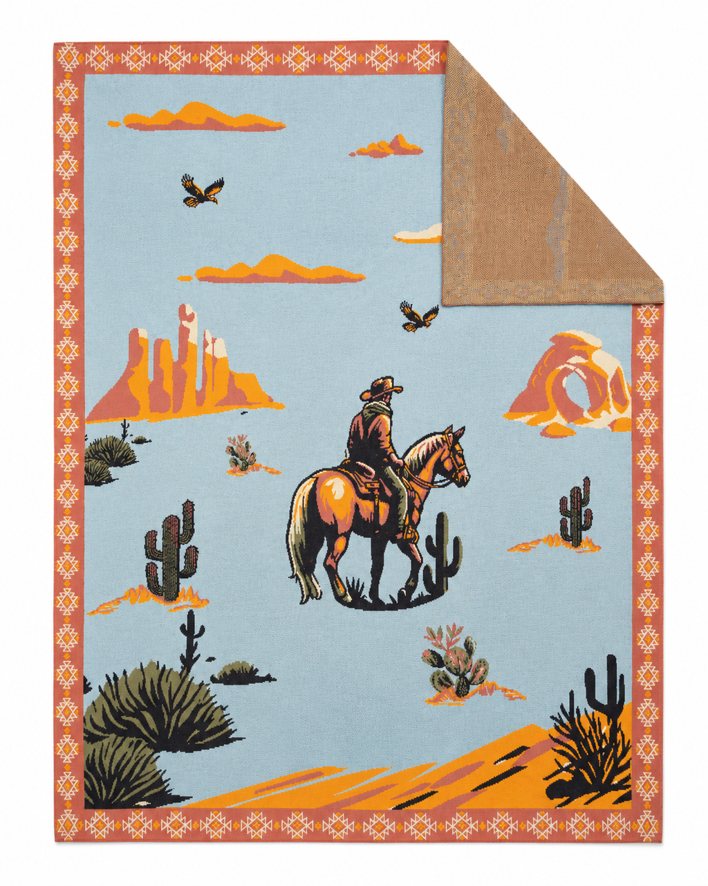Myra Lone Bronco Rider Throw