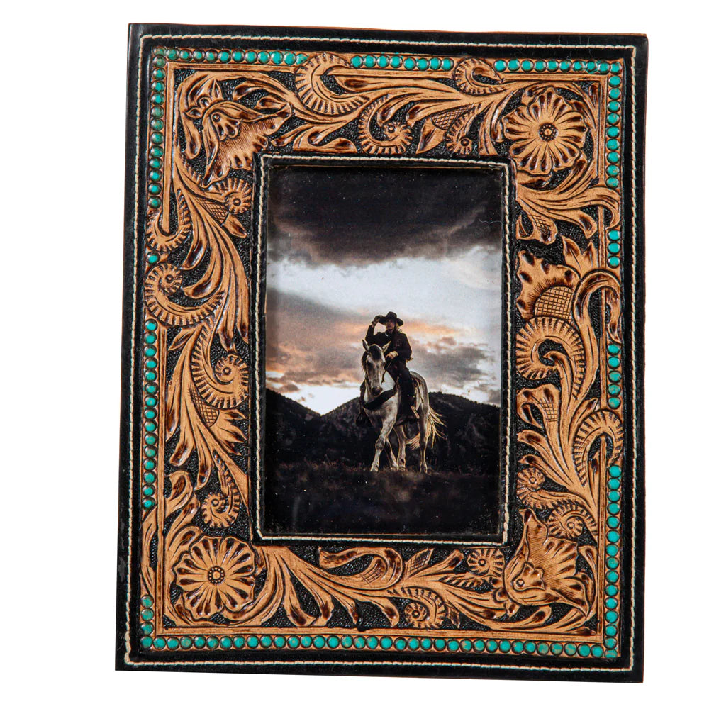 Myra Mesa Plateau Hand-Tooled Photo Frame