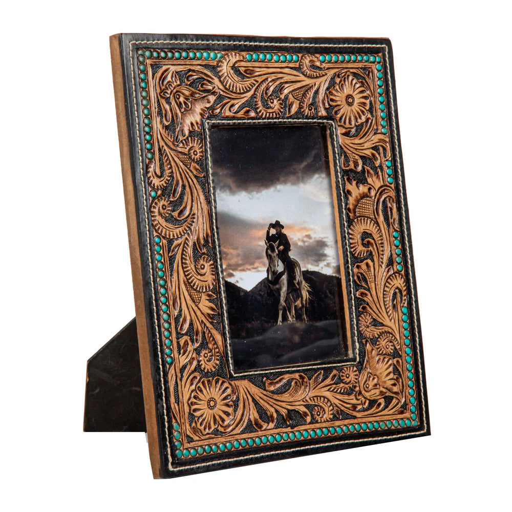 Myra Mesa Plateau Hand-Tooled Photo Frame