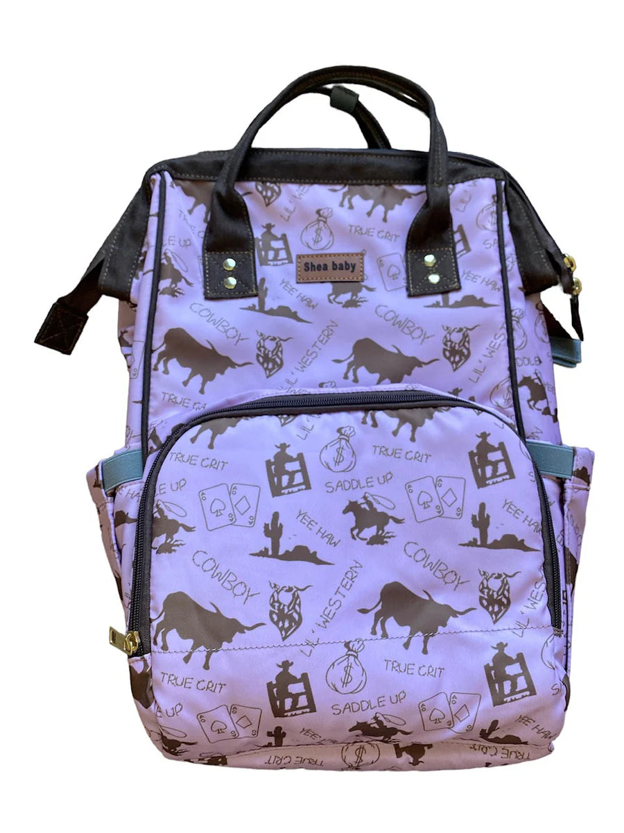 Pink Wild West Diaper Bag
