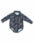 Paisley Print Onesie
