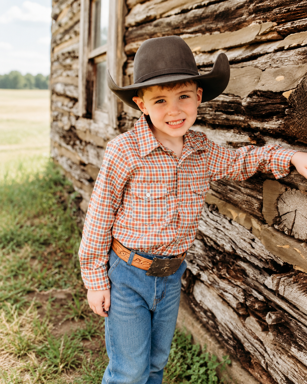 Plaid Pearl Snap Shirt