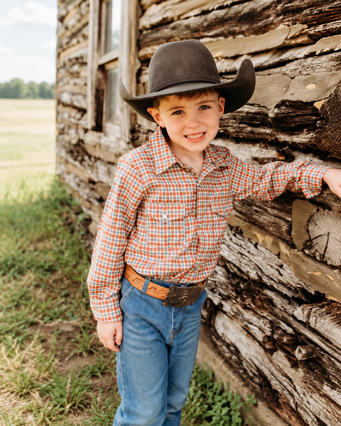 Plaid Pearl Snap Shirt