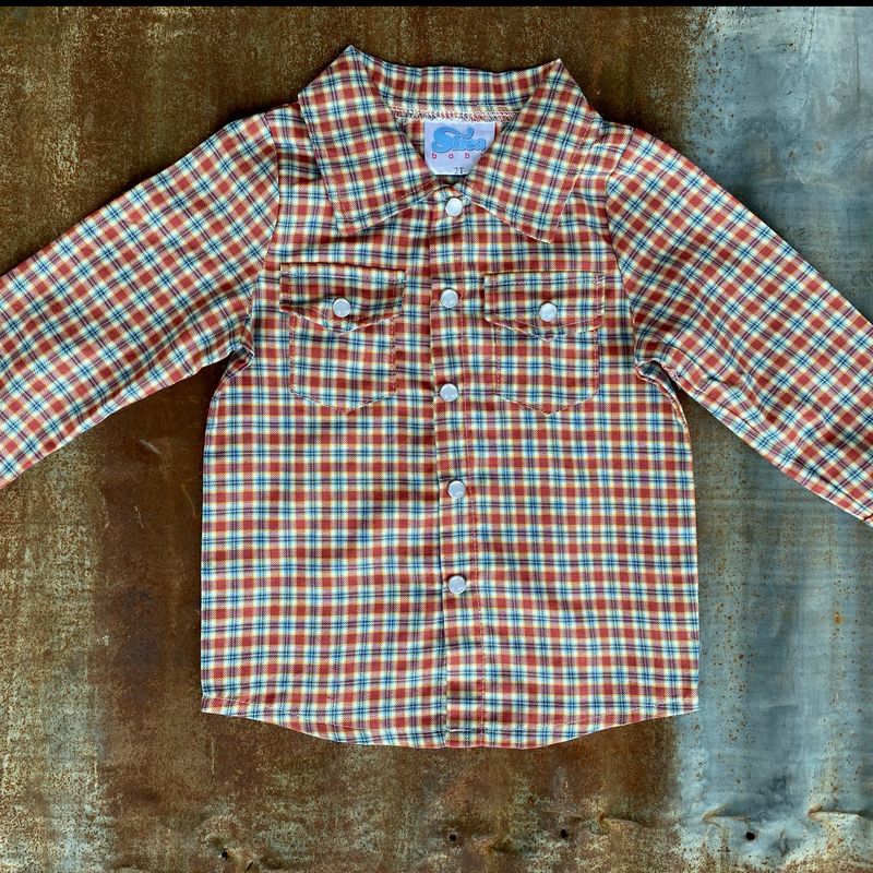 Plaid Pearl Snap Shirt