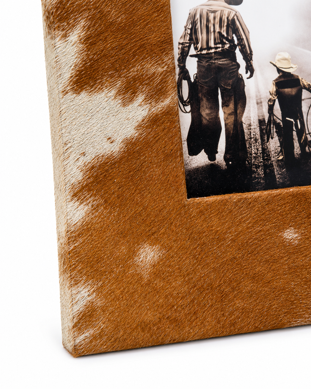 Myra Cowhide Photo Frame Tan