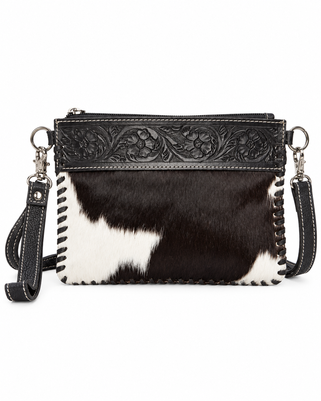 Tooling Leather Cowhide Clutch Bag