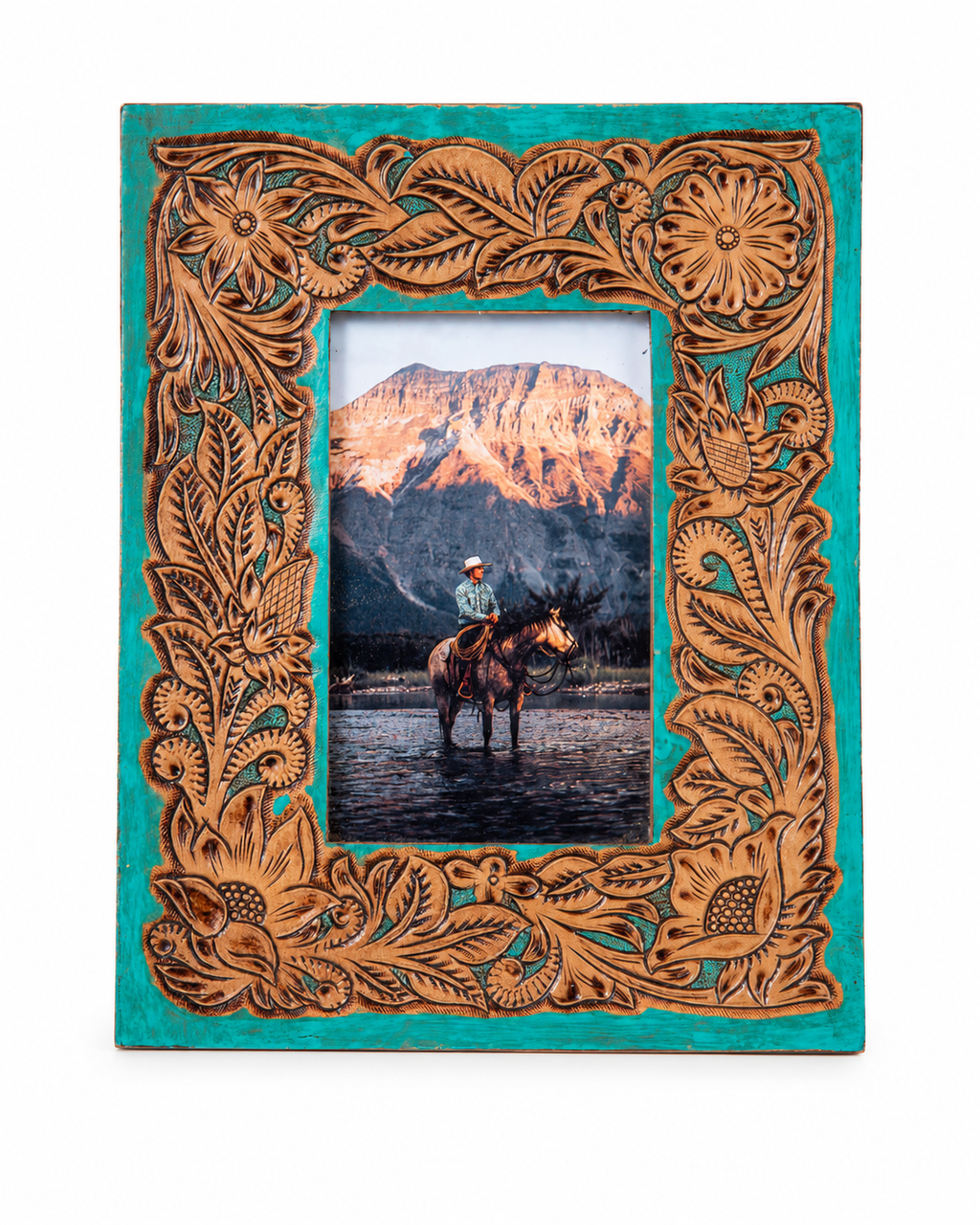 Myra Time of Traditions Hand-Tooled Photo Frame