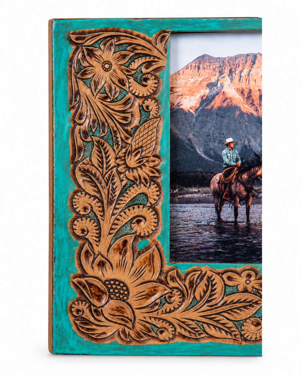 Myra Time of Traditions Hand-Tooled Photo Frame