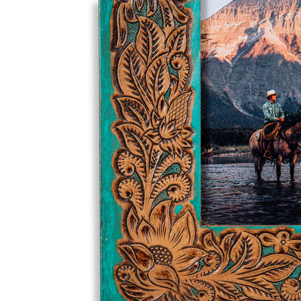 Myra Time of Traditions Hand-Tooled Photo Frame