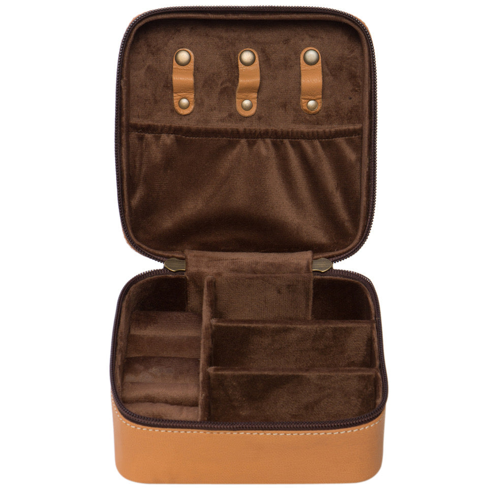 Tooled Cowhide Jewellery Box