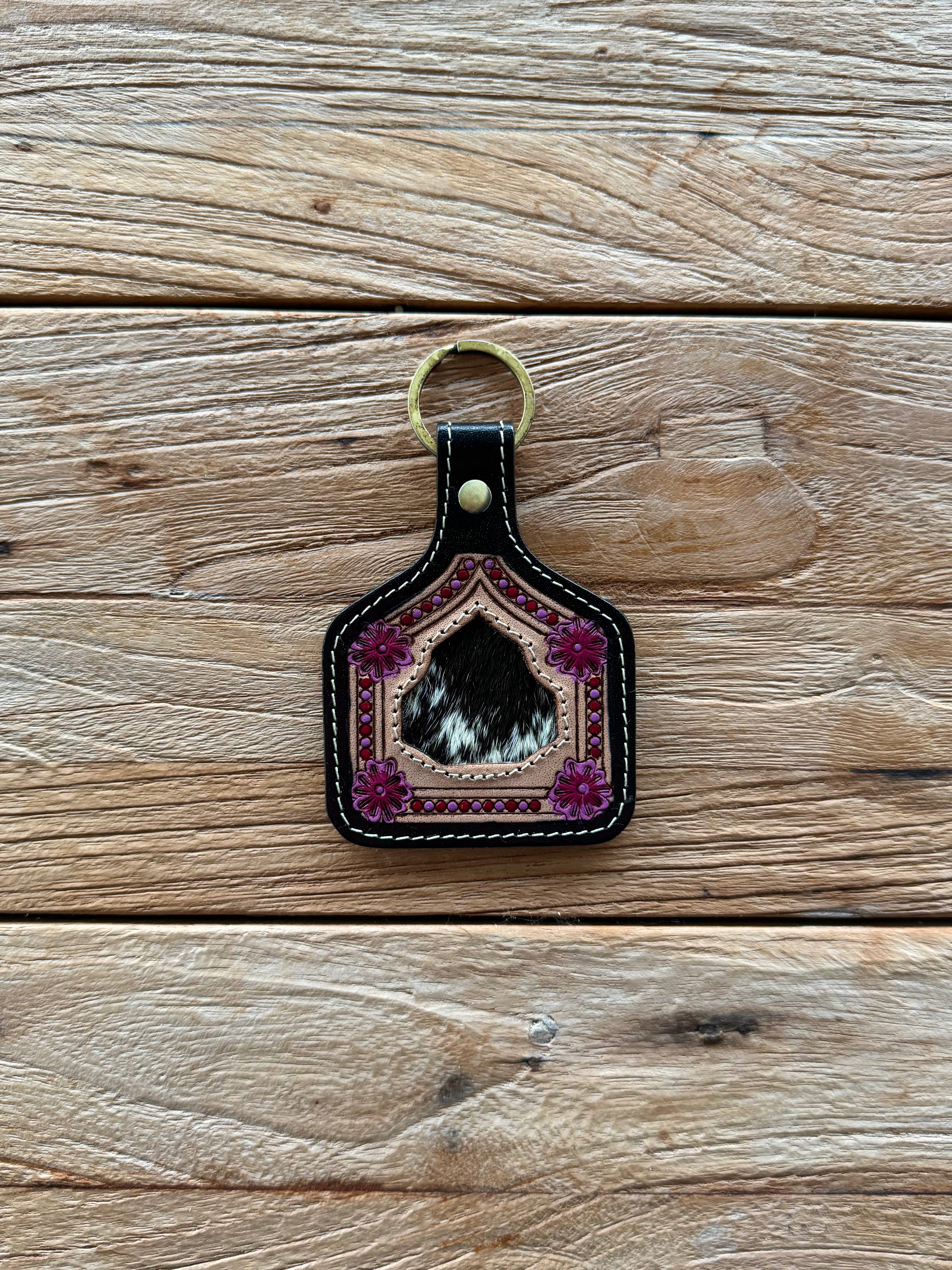 Myra Wildflower Tag Keyring